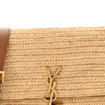 Raffia Calfskin Medium Monogram Solferino Satchel - Image 9