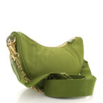 Re-Nylon Demi-lune Shoulder Bag Ivy Green - Image 3