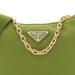 Re-Nylon Demi-lune Shoulder Bag Ivy Green - Image 8
