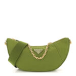 Re-Nylon Demi-lune Shoulder Bag Ivy Green