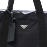 Re-Nylon Saffiano Duffle Bag Navy - Image 4