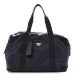 Re-Nylon Saffiano Duffle Bag Navy