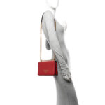 Saffiano Chain Shoulder Bag Fuoco - Image 2