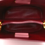 Saffiano City Calf Heart & Flower Small Panier Bucket Bag Pink Red - Image 5