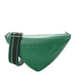 Saffiano Cuir Triangle Logo Embossed Triangle Shoulder Bag Mango