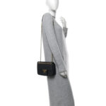 Saffiano Flap Shoulder Bag Black - Image 2