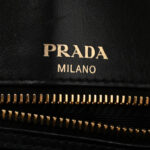 Saffiano Flap Shoulder Bag Black - Image 6