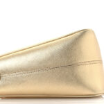 Saffiano Lux Triangle Shoulder Bag Platino - Image 6