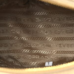 Saffiano Lux Triangle Shoulder Bag Platino - Image 8