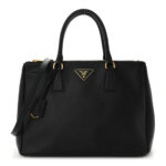 Saffiano Medium Galleria Double Zip Tote Black - Image 11