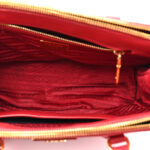 Saffiano Small Galleria Double Zip Tote Fuoco - Image 4