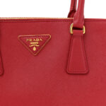 Saffiano Small Galleria Double Zip Tote Fuoco - Image 8