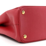 Saffiano Small Galleria Double Zip Tote Fuoco - Image 10