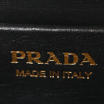 Saffiano Symbole Flap Shoulder Bag Black - Image 5