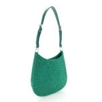 Satin Crystal Cleo Adjustable Strap Shoulder Bag Mango - Image 4