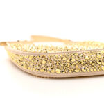 Satin Crystal Cleo Adjustable Strap Shoulder Bag Platino - Image 10