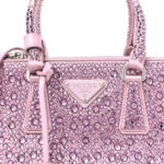 Satin Crystal Mini Galleria Double Zip Tote Alabastro - Image 7