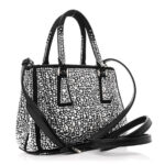 Satin Crystal Mini Galleria Double Zip Tote Metal - Image 13