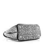 Satin Crystal Mini Galleria Double Zip Tote Metal - Image 3