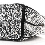 Satin Crystal Mini Galleria Double Zip Tote Metal - Image 10
