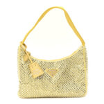 Satin Crystal Mini Re-Edition 2000 Bag Ananas - Image 3