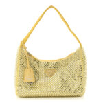 Satin Crystal Mini Re-Edition 2000 Bag Ananas - Image 12