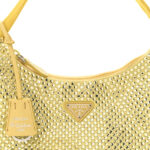 Satin Crystal Mini Re-Edition 2000 Bag Ananas - Image 8