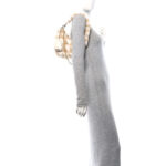 Shearling Symbole Mini Triangle Bag Ecru White - Image 2