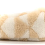 Shearling Symbole Mini Triangle Bag Ecru White - Image 9