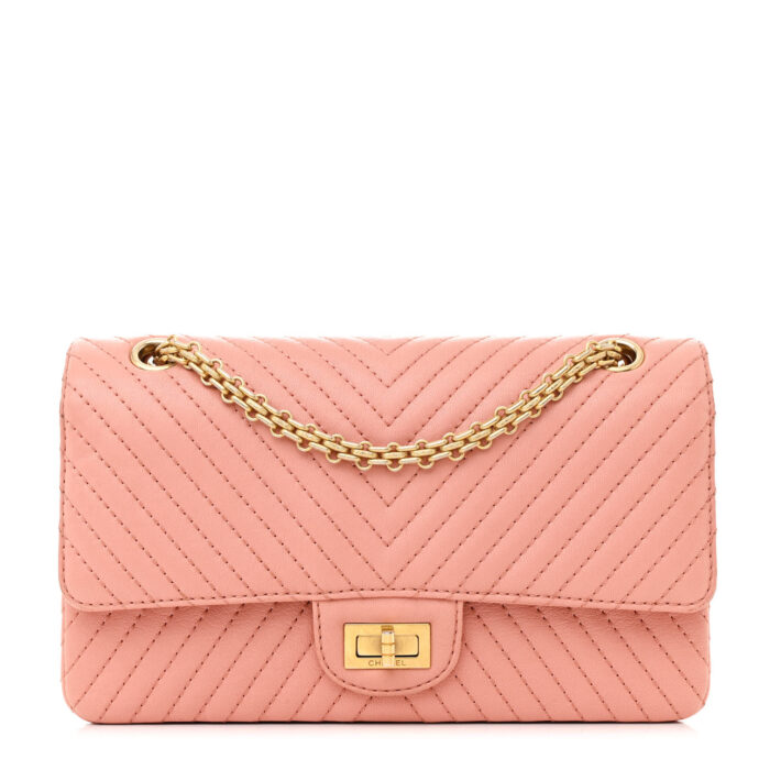 Sheepskin Chevron Quilted 2.55 Reissue 225 Flap Light Pink - Image 1