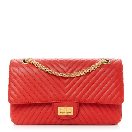 Sheepskin Chevron Quilted 2.55 Reissue 225 Flap Red