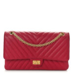Sheepskin Chevron Quilted 2.55 Reissue 226 Flap Dark Pink