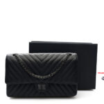 Sheepskin Chevron Quilted 2.55 Reissue 226 Flap So Black - Image 10