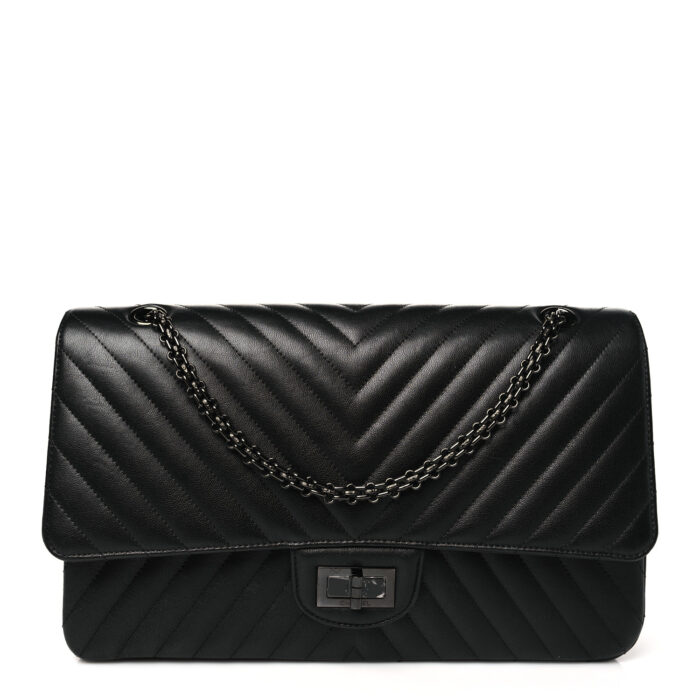 Sheepskin Chevron Quilted 2.55 Reissue 227 Flap So Black