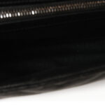 Sheepskin Matelasse Chevron Monogram Medium College Bag Black - Image 5