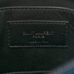 Sheepskin Matelasse Chevron Monogram Medium College Bag Blue Charron - Image 6