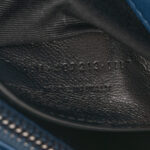 Sheepskin Matelasse Chevron Monogram Medium College Bag Blue Charron - Image 7
