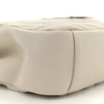 Sheepskin Matelasse Chevron Monogram Medium College Bag Crema Soft - Image 10