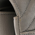 Sheepskin Matelasse Chevron Monogram Medium College Bag Granite - Image 12