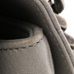 Sheepskin Matelasse Chevron Monogram Medium College Bag Granite - Image 13