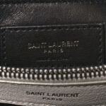 Sheepskin Matelasse Large Monogram College Satchel Light Grey - Image 7