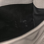 Sheepskin Matelasse Large Monogram College Satchel Light Grey - Image 12