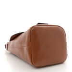 Shiny Calfskin Mini Saddle Bag Clay Brown - Image 5