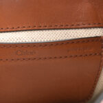 Shiny Calfskin Mini Saddle Bag Clay Brown - Image 7