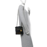 Shiny Calfskin Quilted Mini Chanel 22 Black - Image 2