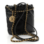 Shiny Calfskin Quilted Mini Chanel 22 Black - Image 3