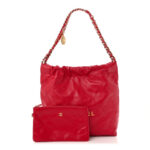 Shiny Calfskin Quilted Small Chanel 22 Red - Image 3
