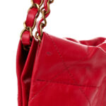 Shiny Calfskin Quilted Small Chanel 22 Red - Image 12