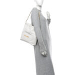 Shiny Calfskin Quilted Small Chanel 22 White - Image 2