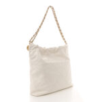 Shiny Calfskin Quilted Small Chanel 22 White - Image 4